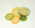 Enlarge - Artificial A set of fruit slices, 02011386