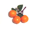 Enlarge - Artificial Orange mini bunch of three, 0201210