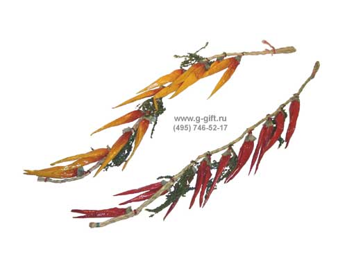 Artificial Wreath of peppers,  code: 0202406